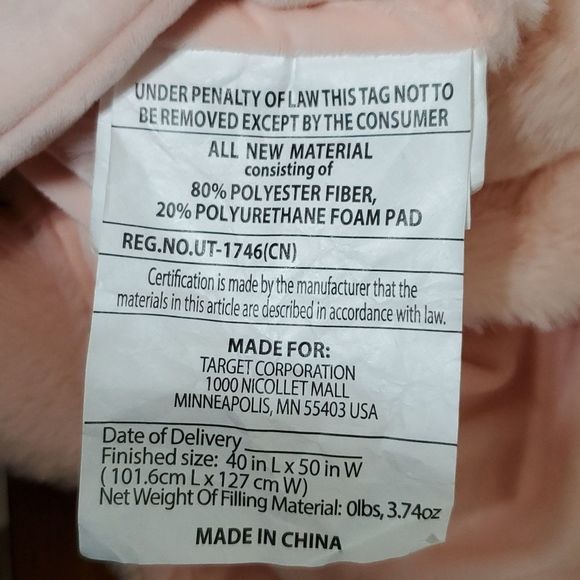 Dinosaur Hooded Blanket Pink - Pillowfort - Picture 7 of 9